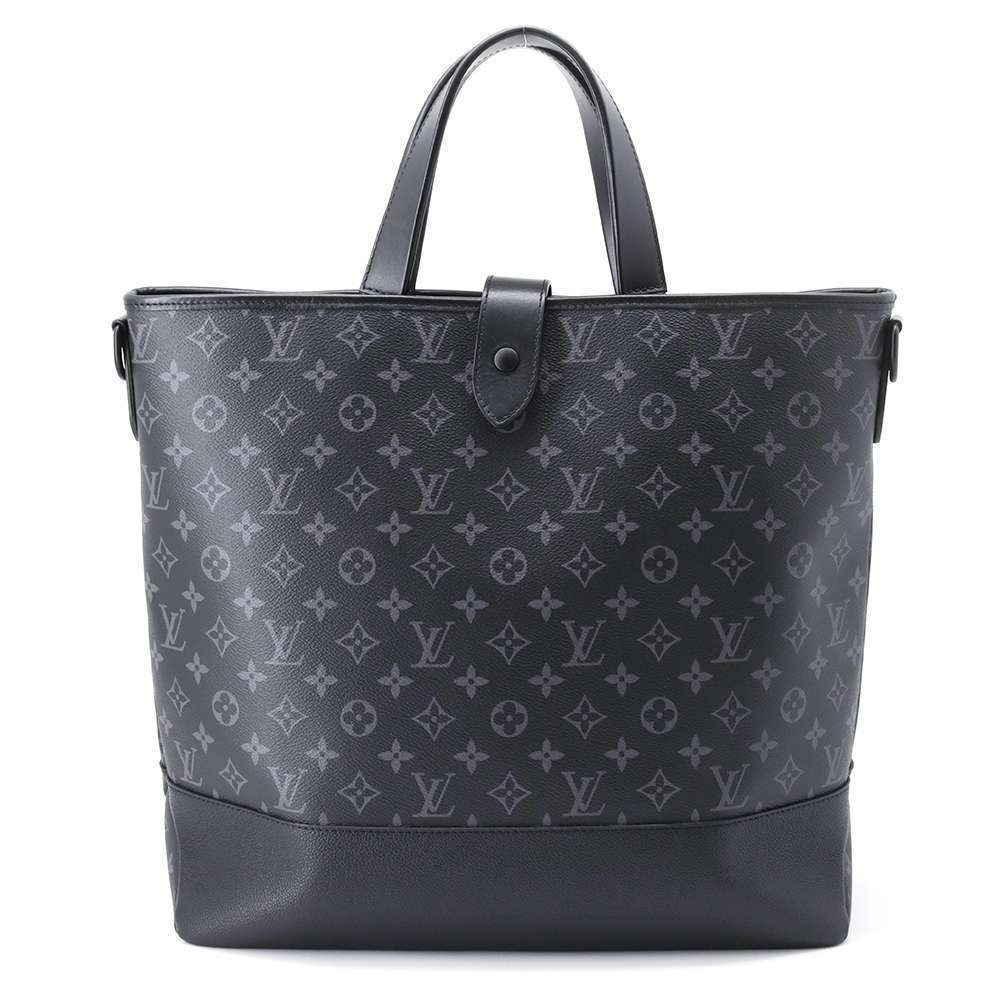 Louis Vuitton Black Monogram Eclipse Tote Saumur … - image 3